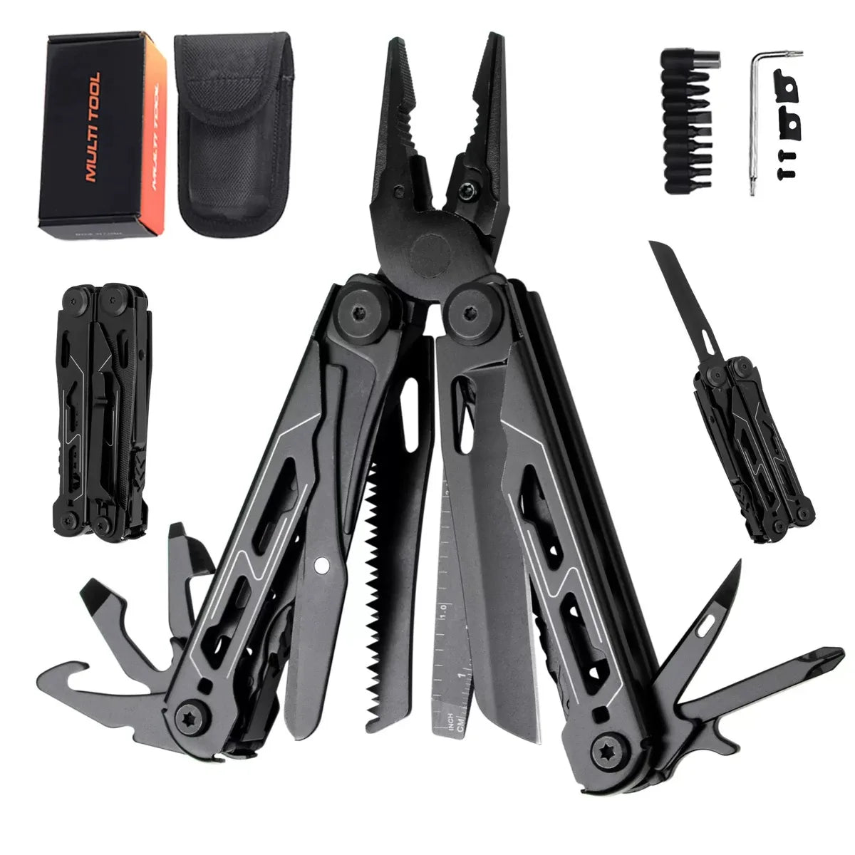 Outdoor Camping Multi Tools Folding Survival Gear Plier Knife Wire Stripper Outdoor Mini Portable Hand Tools Knife, Scissors OtdoorEdge Supply
