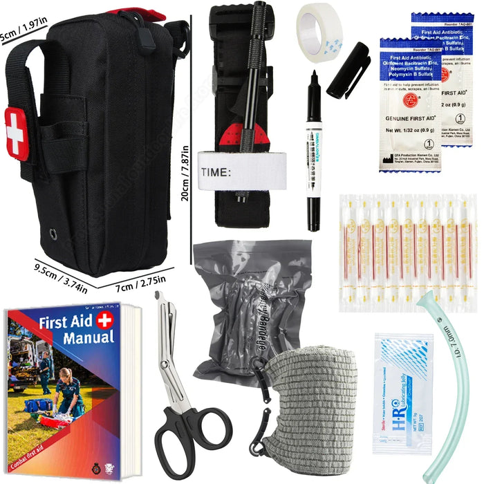 Emergency Survival Kit Gear First Aid Kit Admin Pouch EMT Camping Gear Tactical Trauma Molle EDC IFAK OUTdoor Tools OtdoorEdge Supply