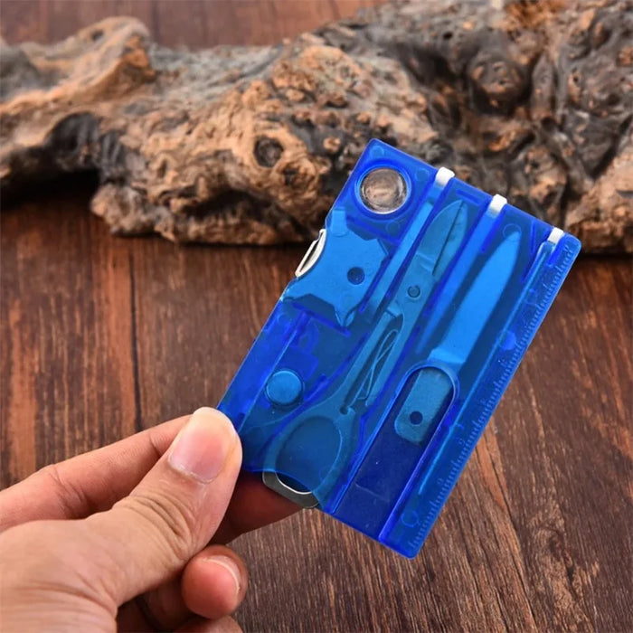 Nine-piece Multifunctional Tool Card Office Stationery Letter Opener Screwdriver Portable Outdoor Survival Camping Gear OtdoorEdge Supply