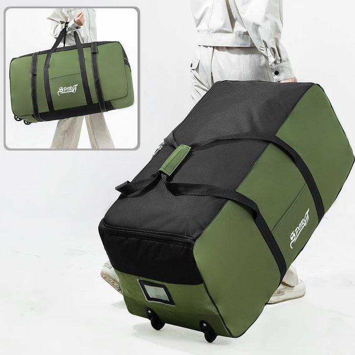 Outdoor Camping Picnic Equipment Storage Box, Tent Supplies Storage Box with Wheels, Large-Capacity Oversized Travel Bag OtdoorEdge Supply