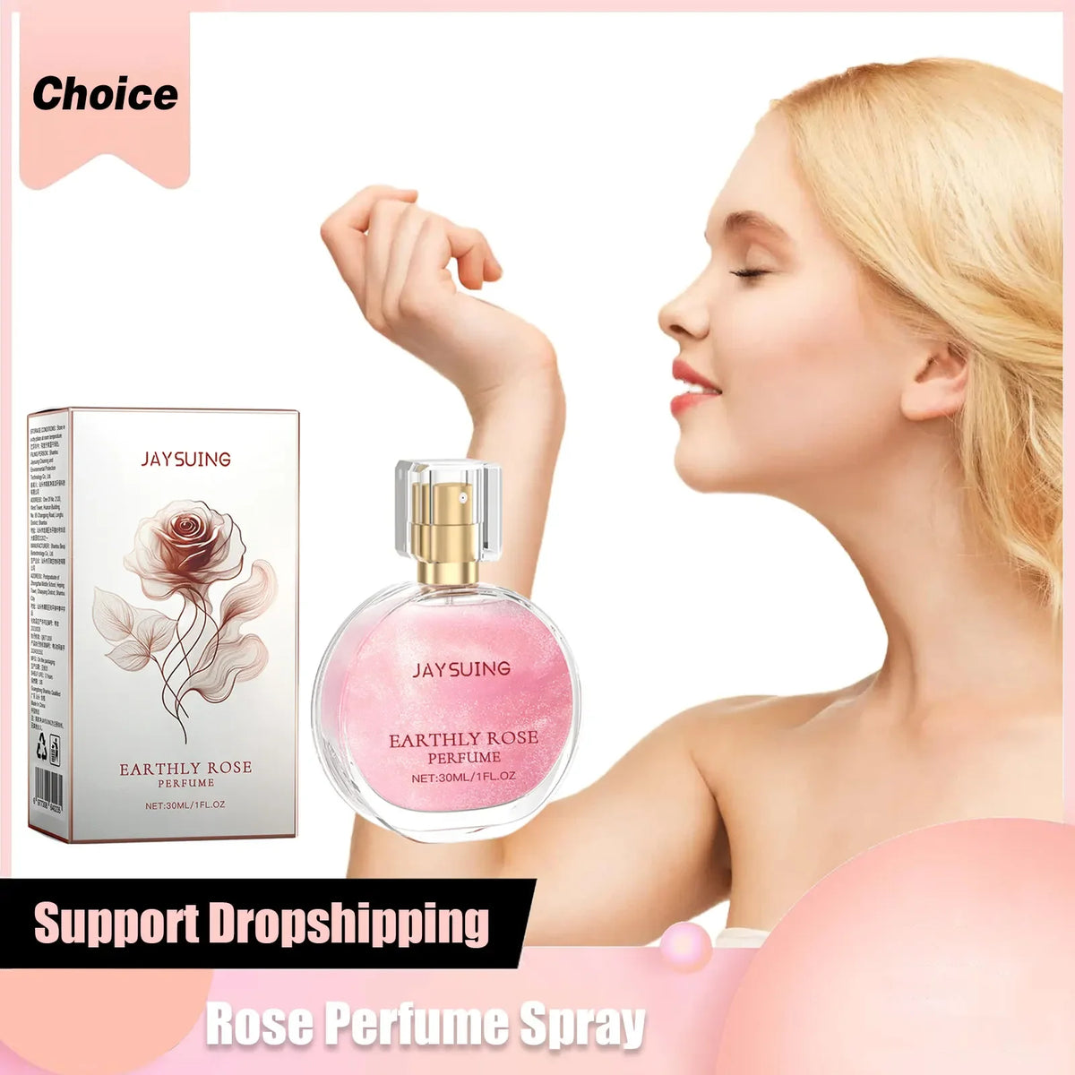 Perfume Womens Long Lasting Enchanter Rose Floral Fragrance Body Sprays Moisturize Fresh Scent Skin Deodorant Pheromone Perfumes Outdoor Kinetics