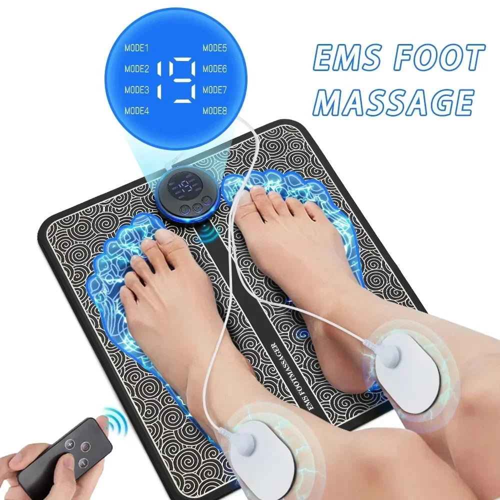Electric Foot Massager Pad Muscle Massage Relaxation Trainer For Massage Fitness Outdoor Sport Home Family Relax Outdoor Kinetics