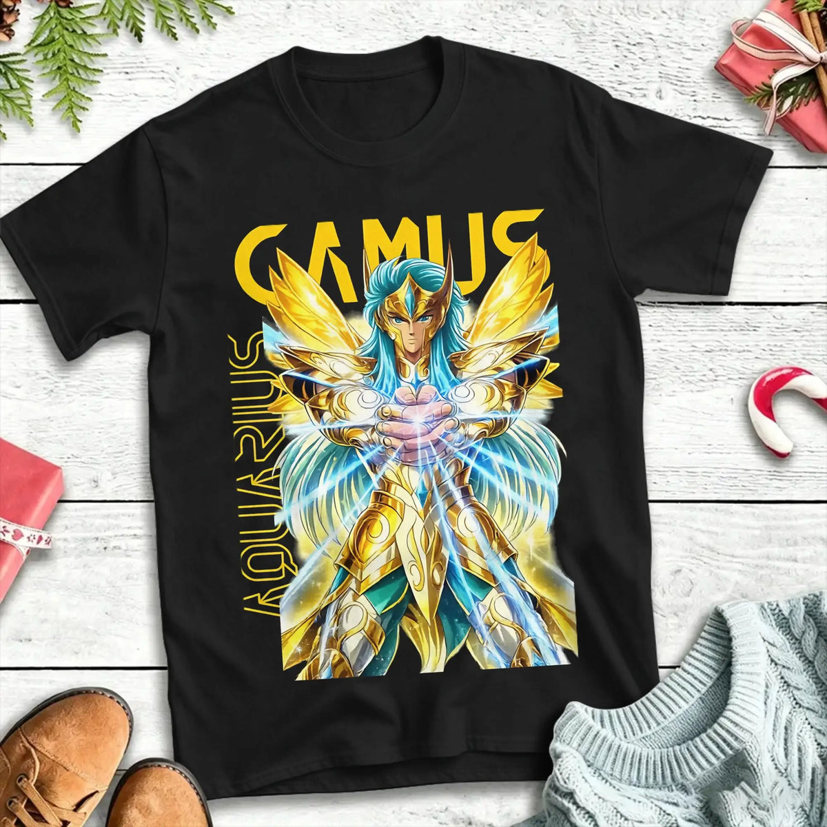 Oversized T Shirt Summer CAMUS KNIGHTS OF THE ZODIAC Fashion T-Shirts Cotton Tee Shirt for Couple Y2K Funny Short Sleeve Tees Outdoor Kinetics