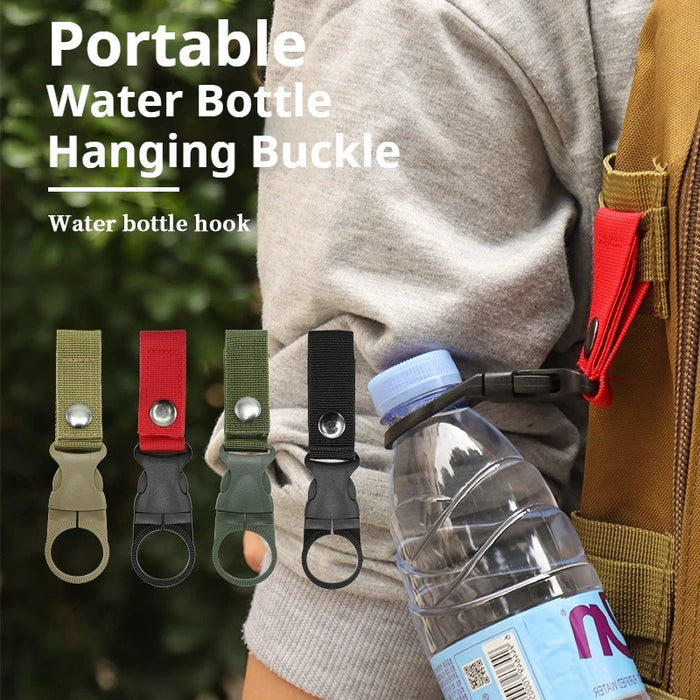 Tactical Nylon Water Bottle Holder Clip Durable Strap Hook for Outdoor Hiking Camping Gear OtdoorEdge Supply