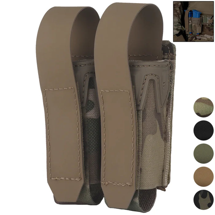 K Type 9MM Double Magazine Pouch Heavy Duty Ammo Holder for Outdoor Shooting & Hunting Gear OtdoorEdge Supply
