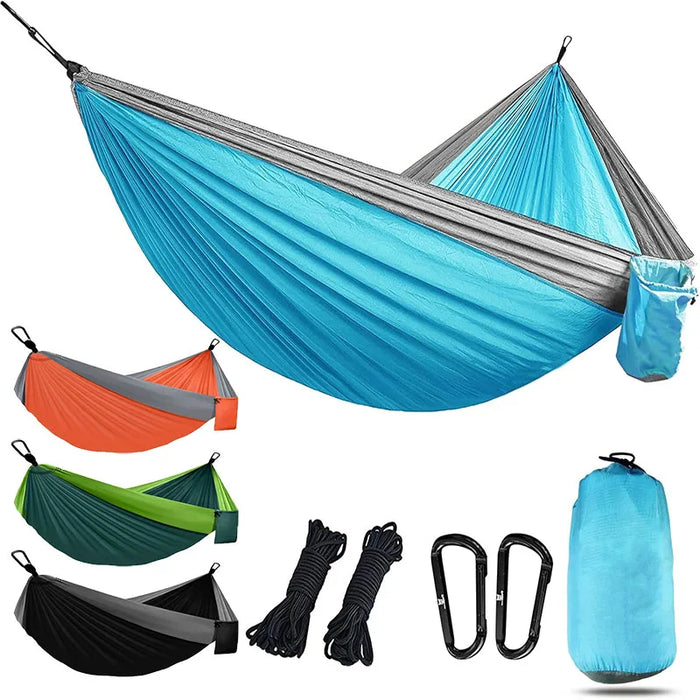 Camping Hammock Camping Accessories Gear for Outdoor Indoor with Tree Straps Nylon Lightweight Hammocks for Touring Hiking OtdoorEdge Supply