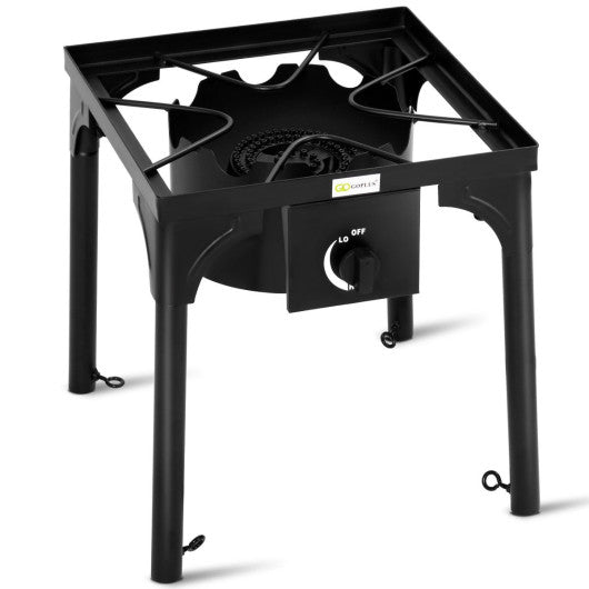 100000 BTU Portable Propane Outdoor Camp Stove with Adjustable Legs VYSN