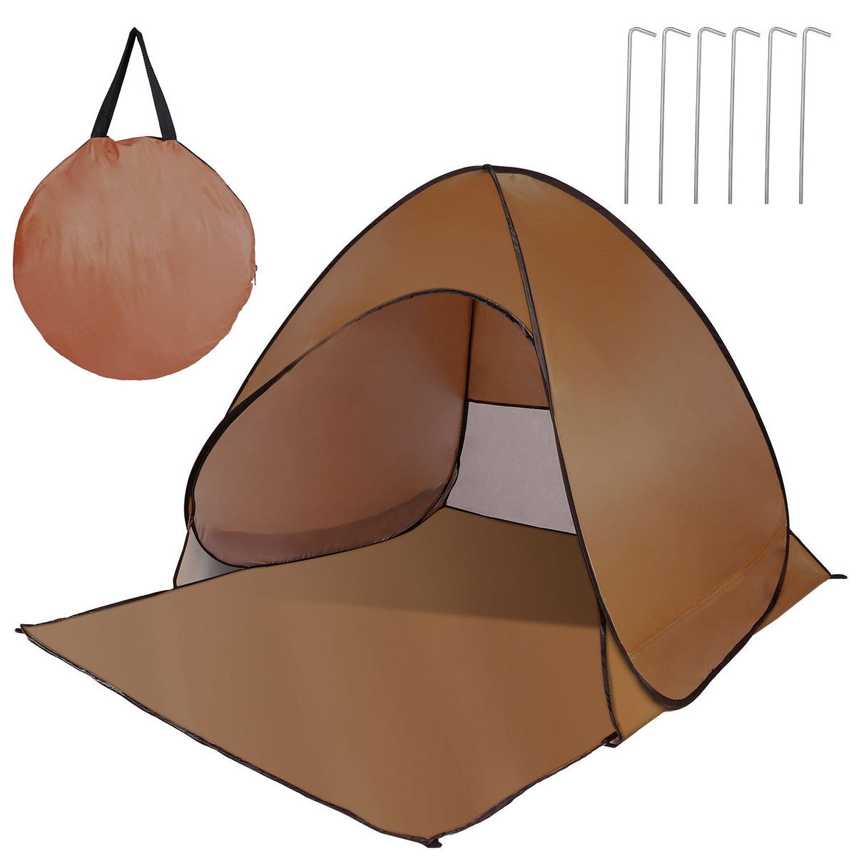 Pop Up Beach Tent Sun Shade Shelter Anti-UV Automatic Waterproof Tent Canopy for 2/3 Man w/ Net Window Storage Bag for Outdoor Beach Camping Fishing P GBruno Store