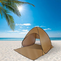 Pop Up Beach Tent Sun Shade Shelter Anti-UV Automatic Waterproof Tent Canopy for 2/3 Man w/ Net Window Storage Bag for Outdoor Beach Camping Fishing P GBruno Store