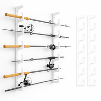 Made in the USA Fishing Rod Rack | Wall or Ceiling Mounted TRAPSKI