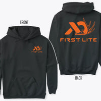 First Lite Logo Hunting Hoodie – 2-Sides Design, Unisex Outdoor Gear Pullover, Gift for Him & Her Pasimax