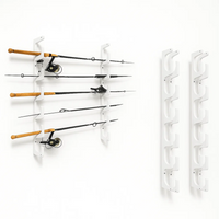 Made in the USA Fishing Rod Rack | Wall or Ceiling Mounted TRAPSKI