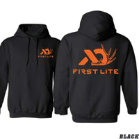First Lite Logo Hunting Hoodie – 2-Sides Design, Unisex Outdoor Gear Pullover, Gift for Him & Her Pasimax