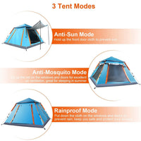 4-5 Person Camping Tent Outdoor Foldable Waterproof Tent DailySale