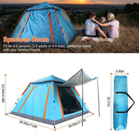 4-5 Person Camping Tent Outdoor Foldable Waterproof Tent DailySale