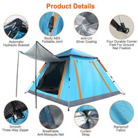 4-5 Person Camping Tent Outdoor Foldable Waterproof Tent DailySale