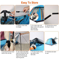 4-5 Person Camping Tent Outdoor Foldable Waterproof Tent DailySale