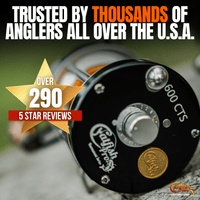 600CTS Round Baitcaster Rod and Reel Combo Catfish Pro