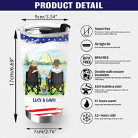Personalized Fishing Couple Tumbler - Gift Idea for Couple - You Are The Rod To My Reel CusGifts