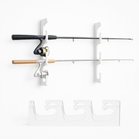 Made in the USA Fishing Rod Rack | Wall or Ceiling Mounted TRAPSKI