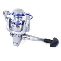 YUMOSHI AF1000-7000 12BB Gear Ratio 5.5:1 Half Metal Fishing Spinning Reel Machined aluminum Spool with Exchangeable Handle V.I.P Digital Presence