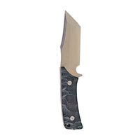 Fixed Blade Knife D2 Steel Rosewood or Ebony Handles - Hunting Leather Sheath MUCITUP