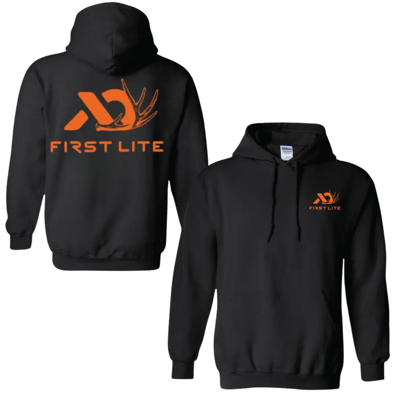 First Lite Logo Hunting Hoodie – 2-Sides Design, Unisex Outdoor Gear Pullover, Gift for Him & Her Pasimax