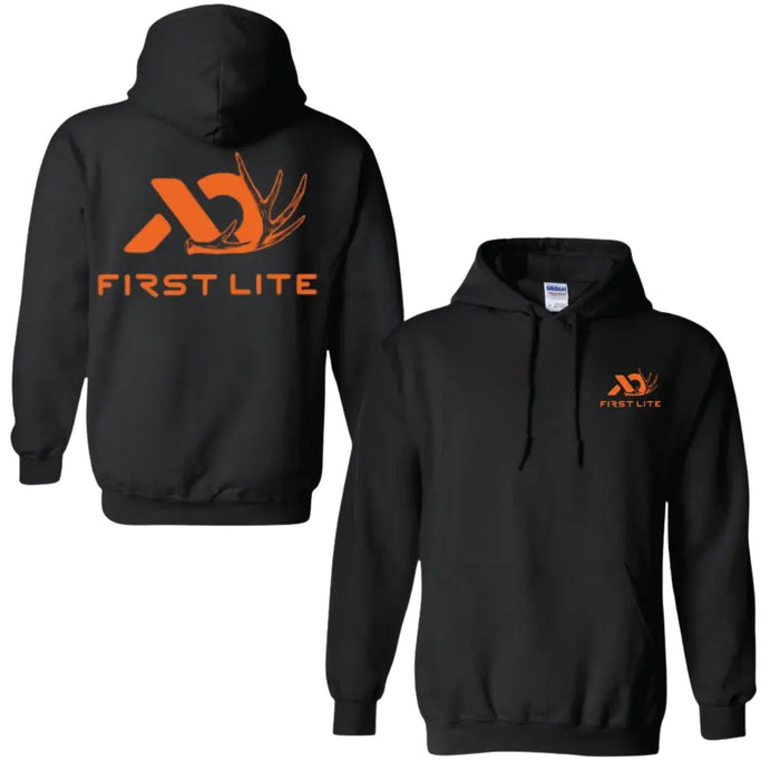 First Lite Logo Hunting Hoodie – 2-Sides Design, Unisex Outdoor Gear Pullover, Gift for Him & Her Pasimax