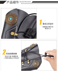 Hunting Archery Arm Guard  Bow Protective Gear Unisex Leather Protector Bracer Glove Adjustable OtdoorEdge Supply