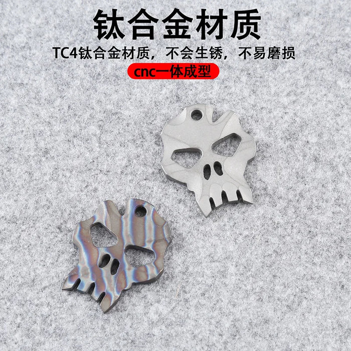 EDC Titanium Alloy Beads A Pendant Paracord Outdoor Decorations Camping Gear EDC Tools OtdoorEdge Supply