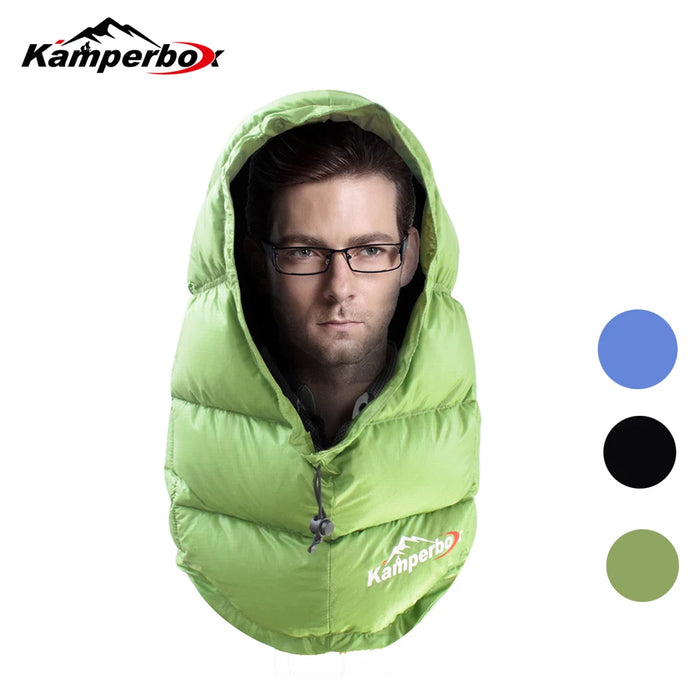 Kamperbox Balacava Down Beanie for Ultralight Camping Gear Sleeping Bag Winter Down Hat Cap TP21 OtdoorEdge Supply