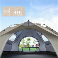 3-4 Person Instant Pop Up Camping Tent Waterproof Quick Setup Outdoor Portable 2Dropme