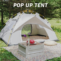 3-4 Person Instant Pop Up Camping Tent Waterproof Quick Setup Outdoor Portable 2Dropme