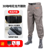3D Nylon Half-length Fishing Fish Fishing Water Pants New One-piece Fish Catch Pants Rain Pants Wading Pants Water Playing Clothes OtdoorEdge Supply