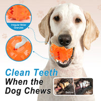 Dog Interactive Chew Treat Dispensing Ball - Self-Play, Boredom Relief, Bite-Resistant, Teeth Cleaning Pet Toy, Outdoor Kinetics