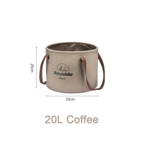 Naturehike Outdoor Camping Portable Waterproof Foldable Round Bucket Travel Wash Basin Camping Gear Multitool OtdoorEdge Supply