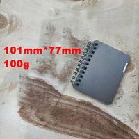 EDC Titanium Alloy Notepad Portable Recyclable Tools Outdoor DIY Survival Camping Gear EDC Multifunction Tools OtdoorEdge Supply