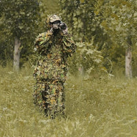Tactical Outdoor Universal Polyester 3D Leaf Ghillie Suit Camouflage Uniform Forest Sniper Hunting Gear Hunting Scout OtdoorEdge Supply