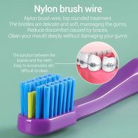 3PC Clean Orthodontic Braces Adult Orthodontic Toothbrushes Dental Tooth Brush Soft Bristle Toothbrush For Oral Health Care Outdoor Kinetics