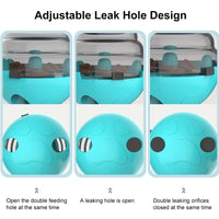 Dog Interactive Food Dispenser Toys Small Dogs Cats Pet IQ Training Improve Kitten Puppy Slow Shaking Leak Feeder Food Container Outdoor Kinetics