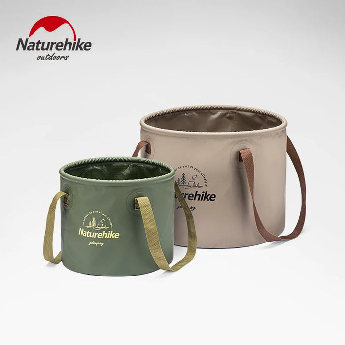 Naturehike Outdoor Camping Portable Waterproof Foldable Round Bucket Travel Wash Basin Camping Gear Multitool OtdoorEdge Supply