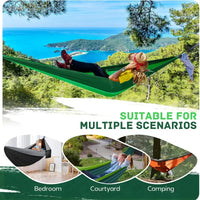 Hammock for Camping Hammocks Gear for The Outdoors Backpacking Survival or Travel Portable Lightweight Parachute Nylon OtdoorEdge Supply