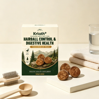 Kriath Freeze Dried Cat Treats Hairball Control Digestive Health Nutritional Balance Gentle Natural Ingredients Cat Supplement Outdoor Kinetics