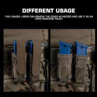 K Type 9MM Double Magazine Pouch Heavy Duty Ammo Holder for Outdoor Shooting & Hunting Gear OtdoorEdge Supply