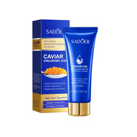 SADOER Caviar Facial Cleanser Face Wash Foam Face Cleanser Deep Cleansing Whitening Anti Wrinkle Moisturizing Skin Care Outdoor Kinetics