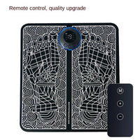Electric EMS Foot Massager Pad Portable Foldable Massage Mat Muscle Stimulation Improve Blood Circulation Relief Pain Relax Feet Outdoor Kinetics
