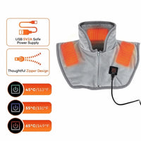 3 Heat Settings Heated Shoulder Wrap Smart NTC Control Fast Heated Electric Neck Warmer Washable Soft Hot Compress Heating Shawl Outdoor Kinetics