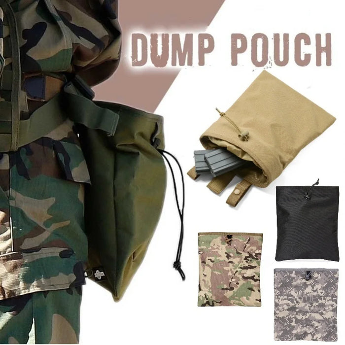 MOLLE Dump Pouch Hunting Mag Recovery Bag Drawstring Magazine Recycling Storage Pack Hunting Gear Holder OtdoorEdge Supply