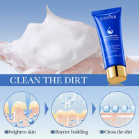 SADOER Caviar Facial Cleanser Face Wash Foam Face Cleanser Deep Cleansing Whitening Anti Wrinkle Moisturizing Skin Care Outdoor Kinetics