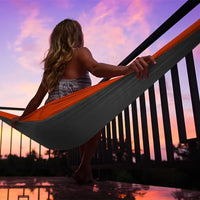 Hammock for Camping Hammocks Gear for The Outdoors Backpacking Survival or Travel Portable Lightweight Parachute Nylon OtdoorEdge Supply
